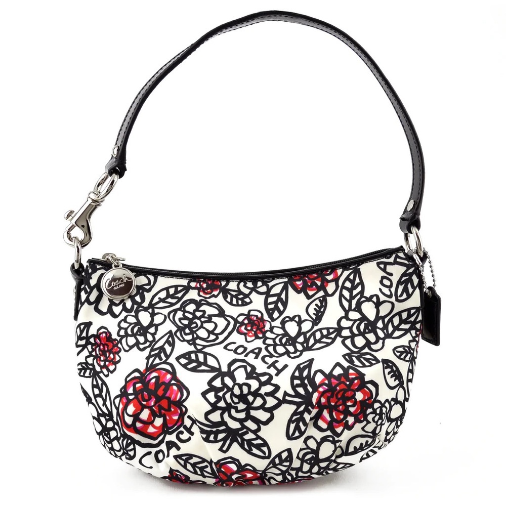 NWT Coach Satin Printed Shoulder Bag